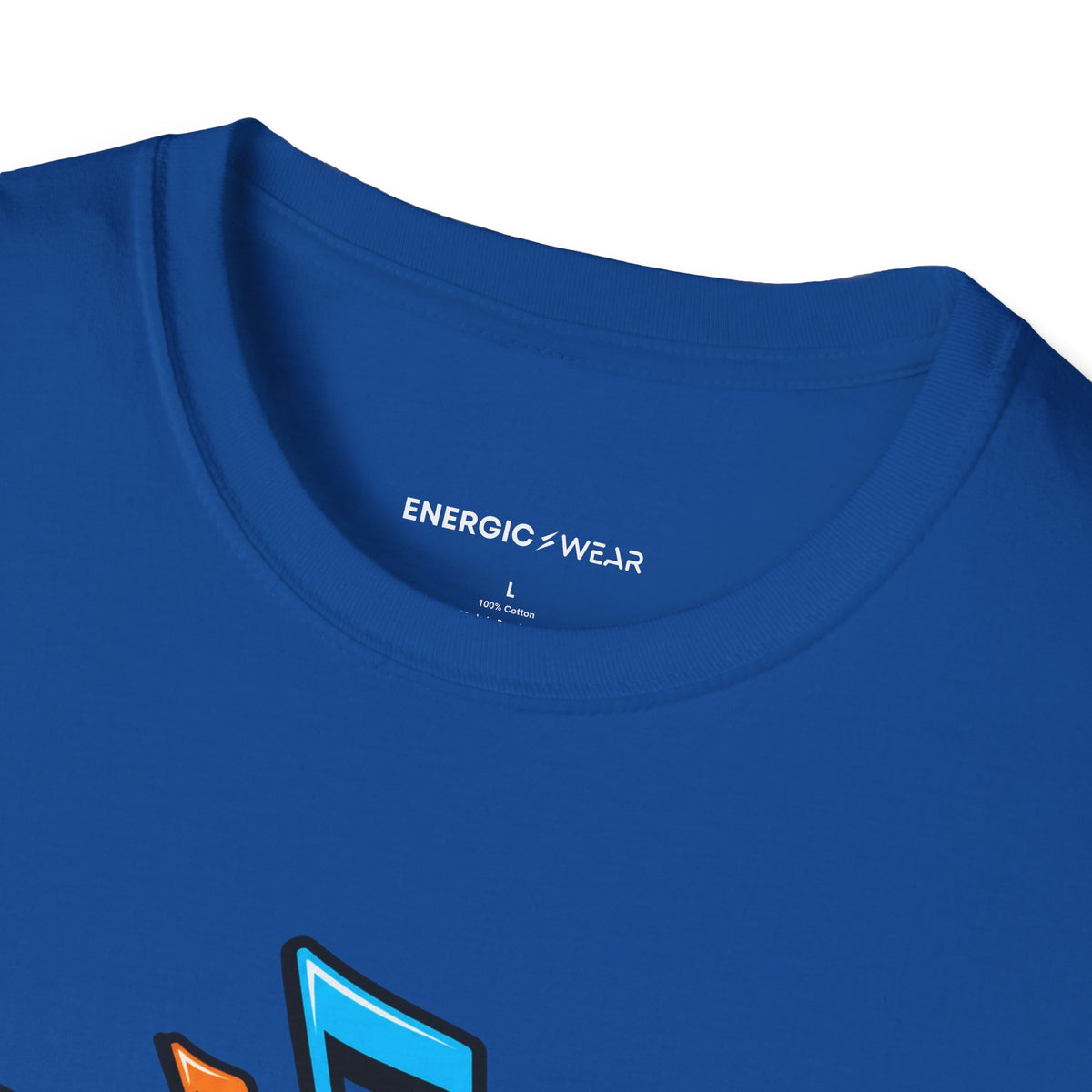 Graphic fitness T-shirt featuring the "Let the Music Meet Your Courage" design.