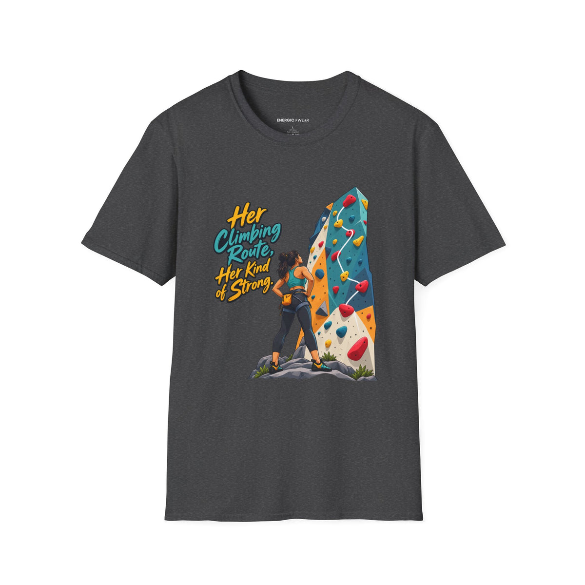 Her Climbing Route Her Kind of Strong T-Shirt