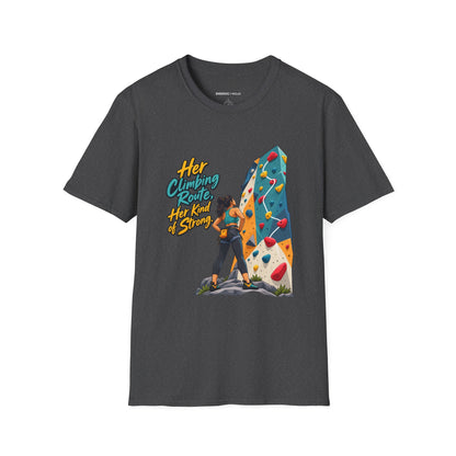 Her Climbing Route Her Kind of Strong T-Shirt