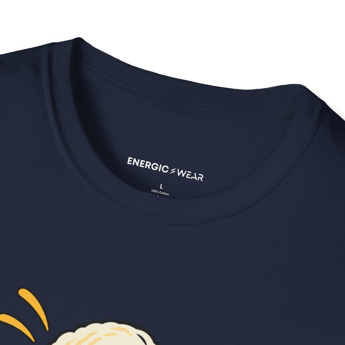 Graphic fitness T-shirt featuring the "The Last Scoop Deserves a Drumroll" design.