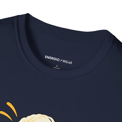 Graphic fitness T-shirt featuring the "The Last Scoop Deserves a Drumroll" design.