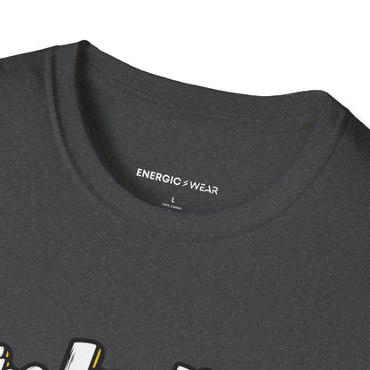 Graphic fitness T-shirt featuring the "The Incline Button Was a Bold Choice" design.