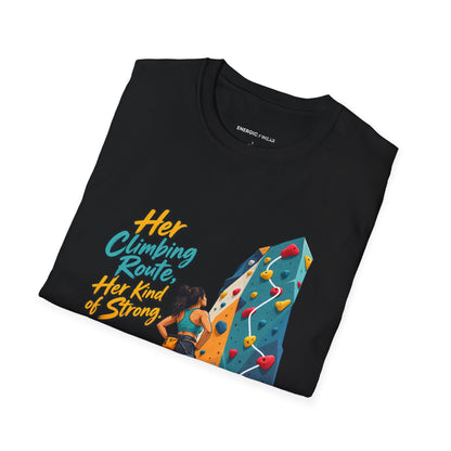 Her Climbing Route Her Kind of Strong T-Shirt
