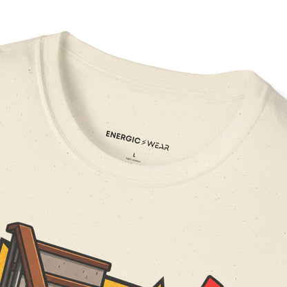 Graphic fitness T-shirt featuring the "The Stairs Have Filed a Complaint" design.