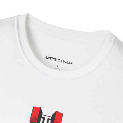 Graphic fitness T-shirt featuring the "Stand Behind Your Lockout" design.