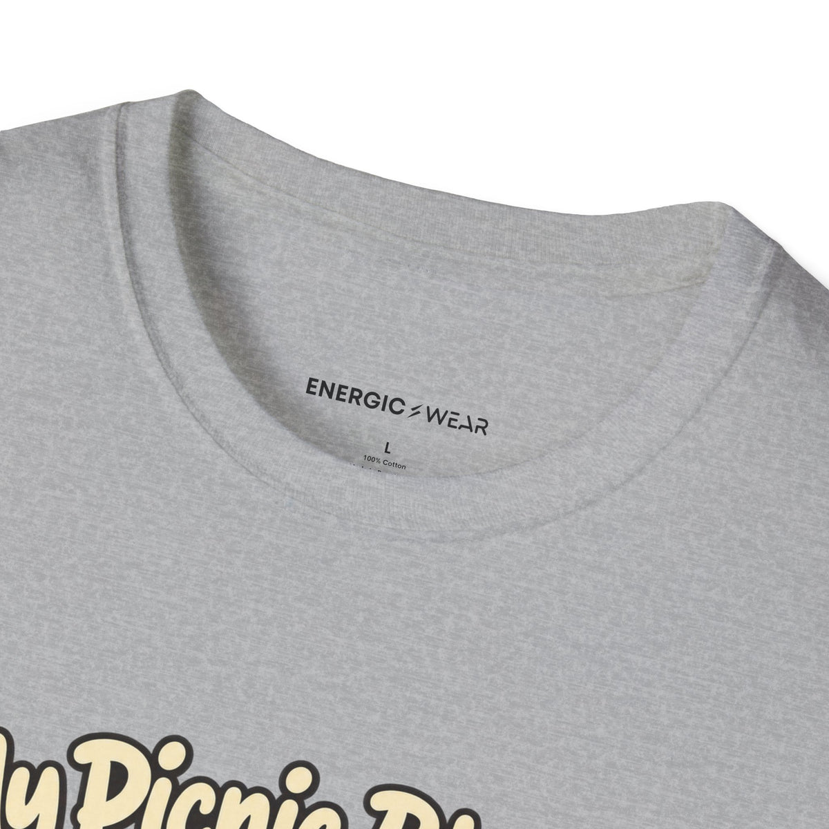 Graphic fitness T-shirt featuring the "My Picnic Blanket Has a Cooldown Reservation" design.