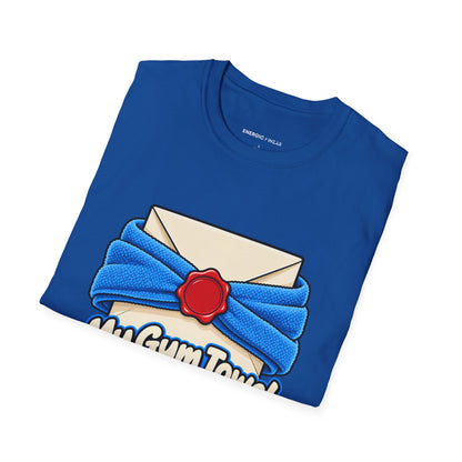 Graphic fitness T-shirt featuring the "My Gym Towel Has a Confidentiality Clause" design.