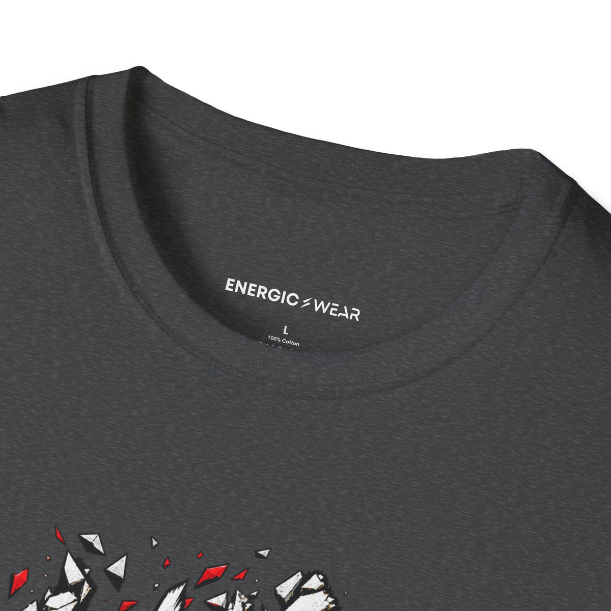 Graphic fitness T-shirt featuring the "Let Your Focus Finish the Sentence" design.