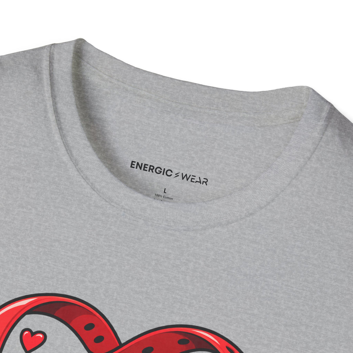 Graphic fitness T-shirt featuring the "My Watch Says We're in a Relationship" design.