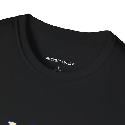 Graphic fitness T-shirt featuring the "A Quiet Morning Can Still Move You" design.