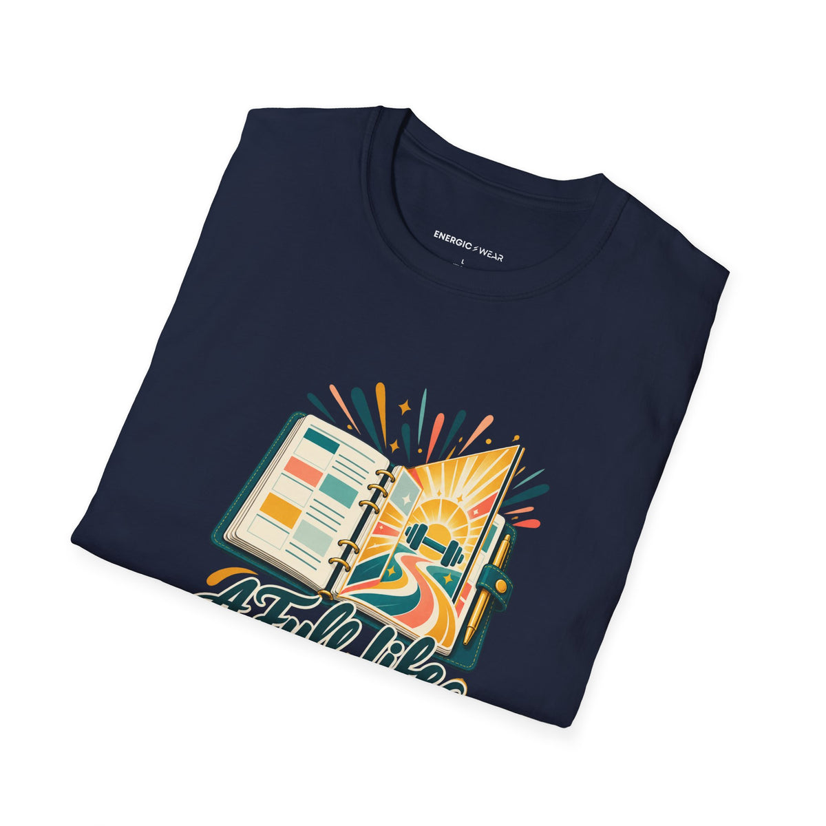 Graphic fitness T-shirt featuring the "A Full Life Has Room for Her Workout" design.