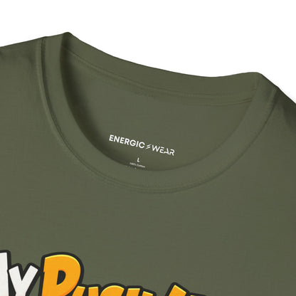 Graphic fitness T-shirt featuring the "My Push-Ups Have a Very Small Fan Club" design.