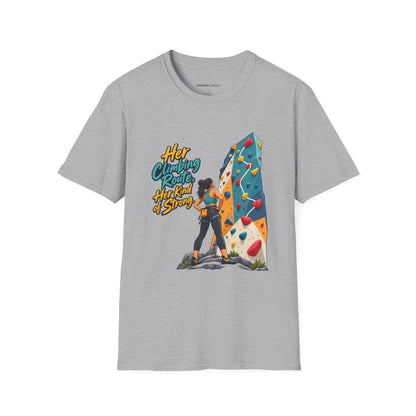 Her Climbing Route Her Kind of Strong T-Shirt