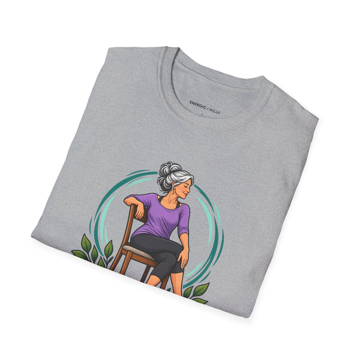 My Chair Yoga Break Has a Full-Body View T-Shirt