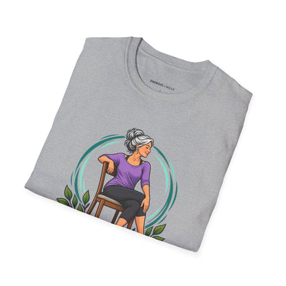 My Chair Yoga Break Has a Full-Body View T-Shirt