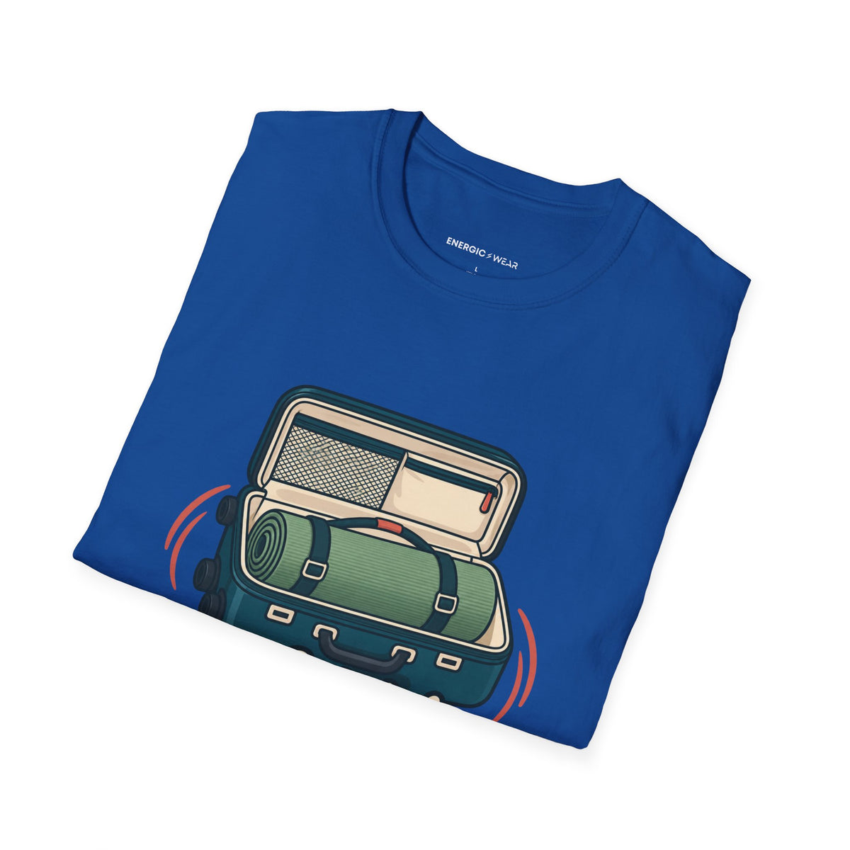 Graphic fitness T-shirt featuring the "My Mobility Practice Travels Well" design.