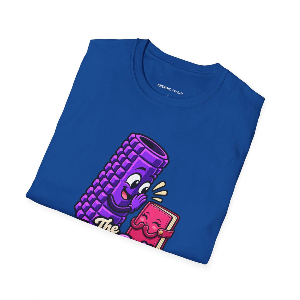 Graphic fitness T-shirt featuring the "The Foam Roller Knows My Secrets" design.