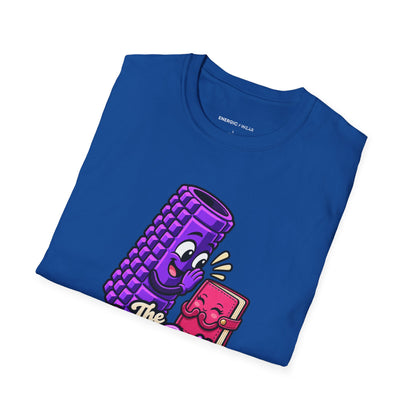 Graphic fitness T-shirt featuring the "The Foam Roller Knows My Secrets" design.