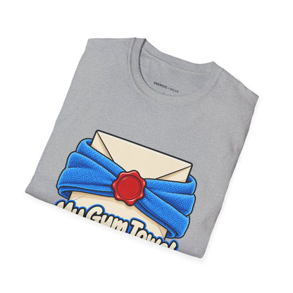 Graphic fitness T-shirt featuring the "My Gym Towel Has a Confidentiality Clause" design.