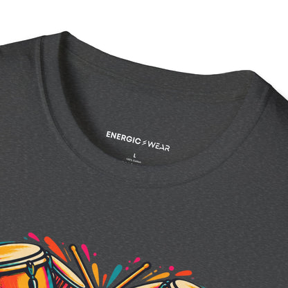 Graphic fitness T-shirt featuring the "Bring Your Whole Heart to the Beat" design.