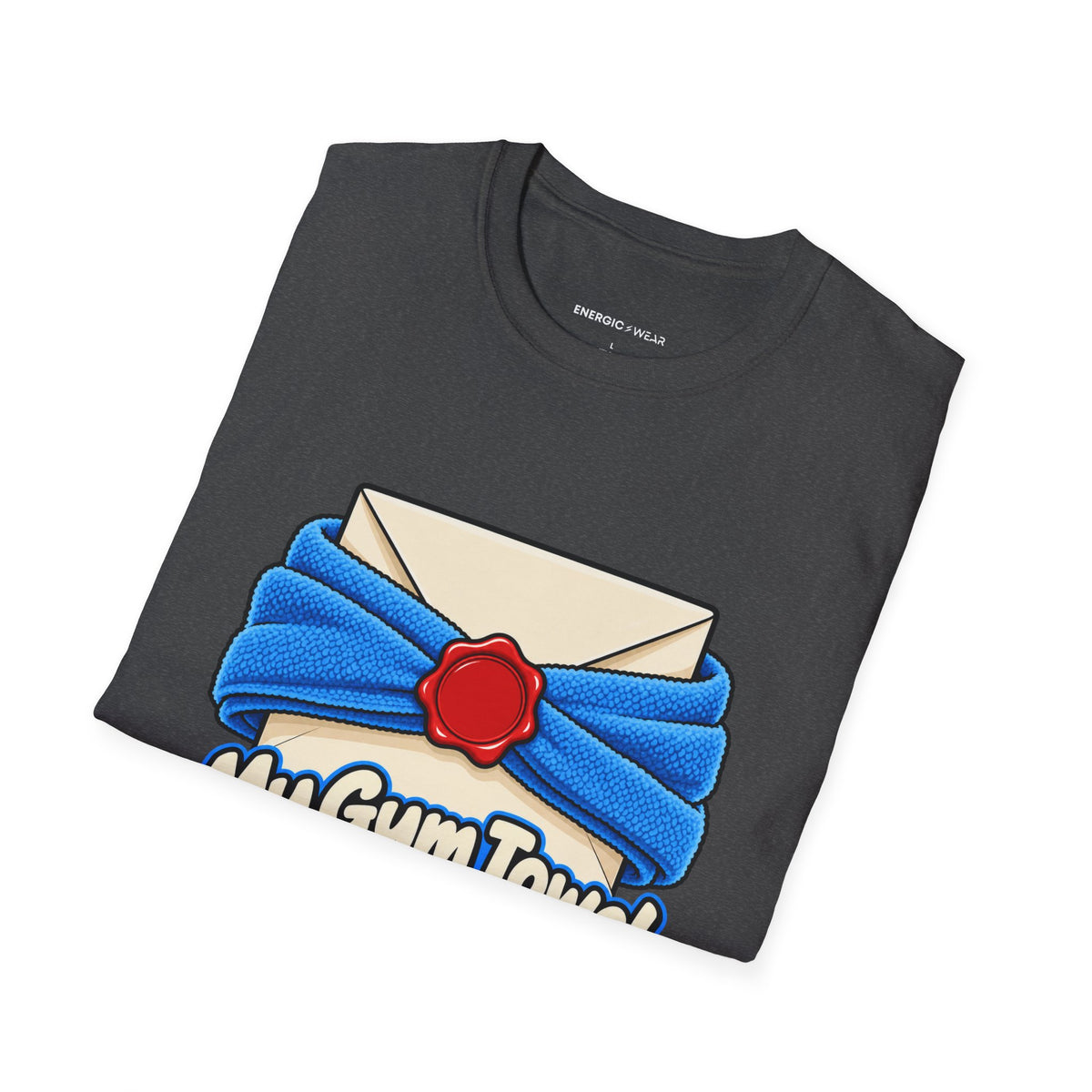 Graphic fitness T-shirt featuring the "My Gym Towel Has a Confidentiality Clause" design.