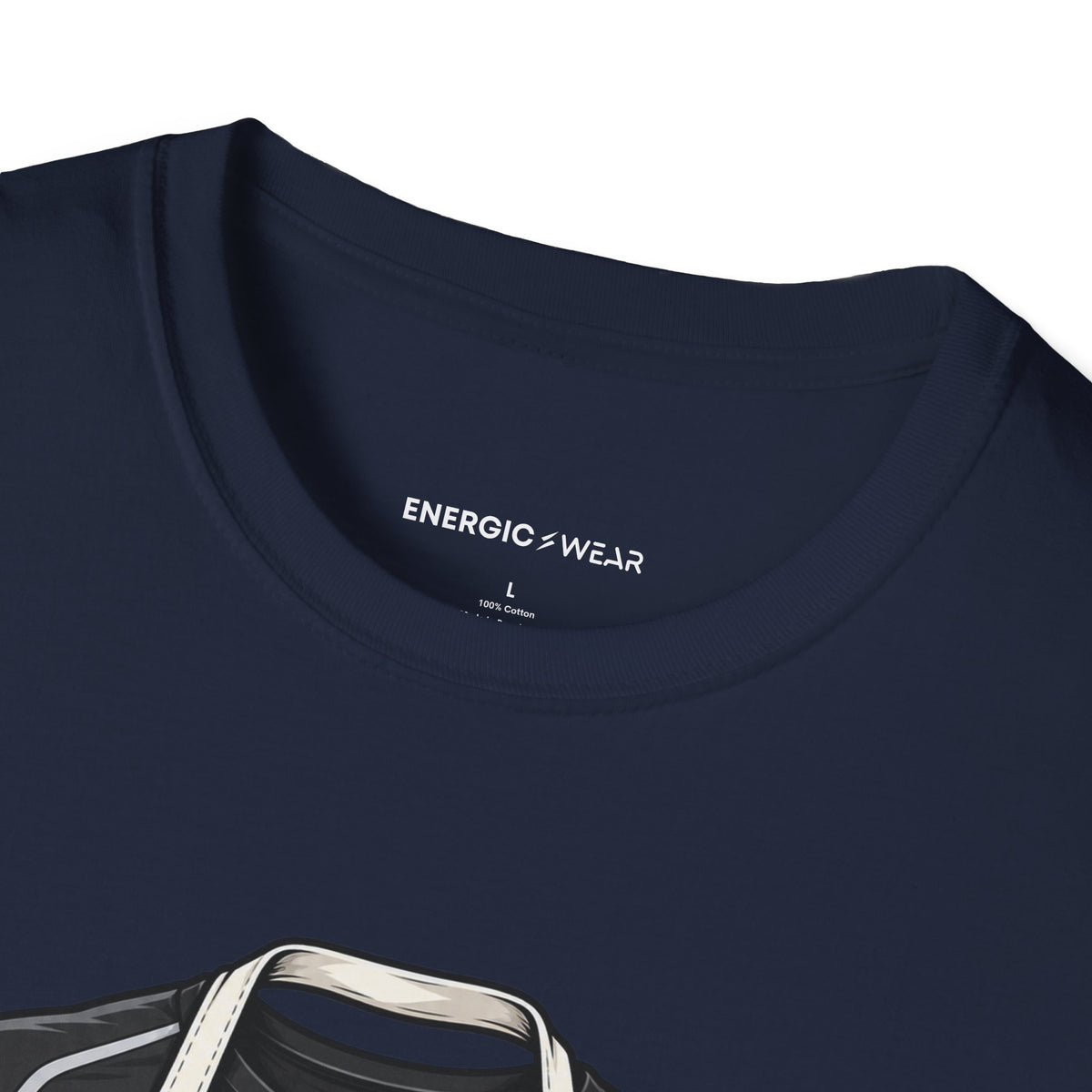 Graphic fitness T-shirt featuring the "My Apron Fits Over My Gym Clothes" design.