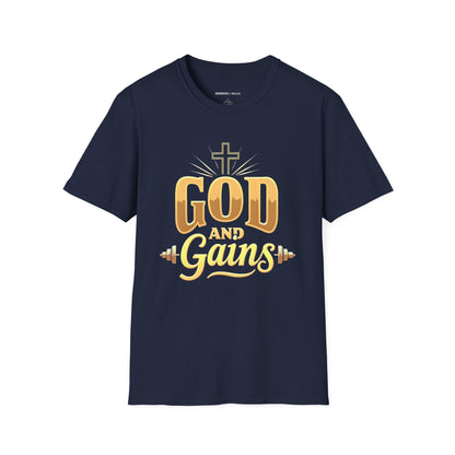 God And Gains! Funny Fitness Tee