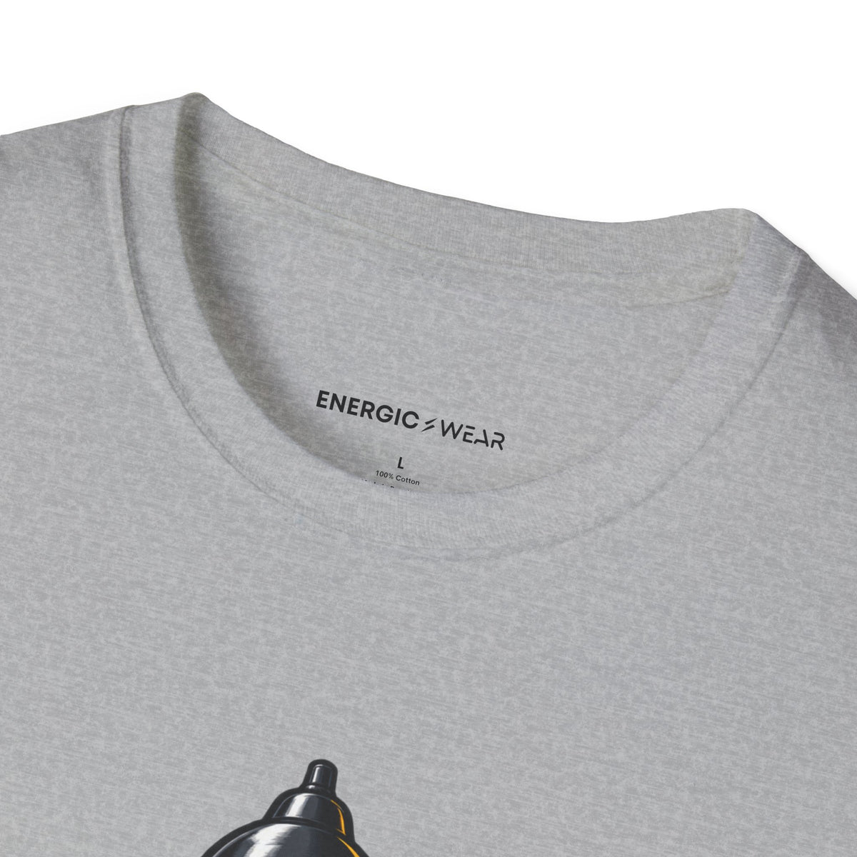 Graphic fitness T-shirt featuring the "I Plate My Food with Championship Focus" design.