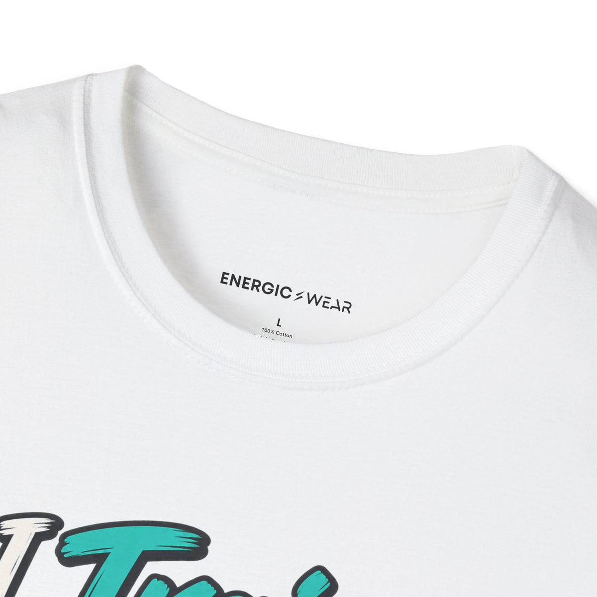 Graphic fitness T-shirt featuring the "I Train for My Own Yes" design.