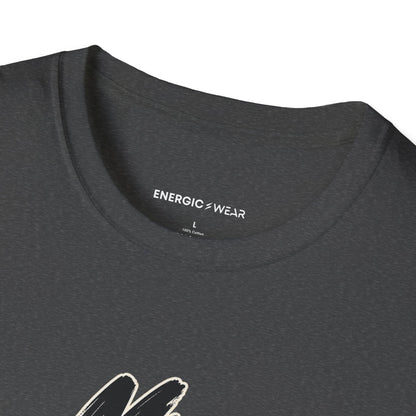 Graphic fitness T-shirt featuring the "My Hair Tie Means Business" design.