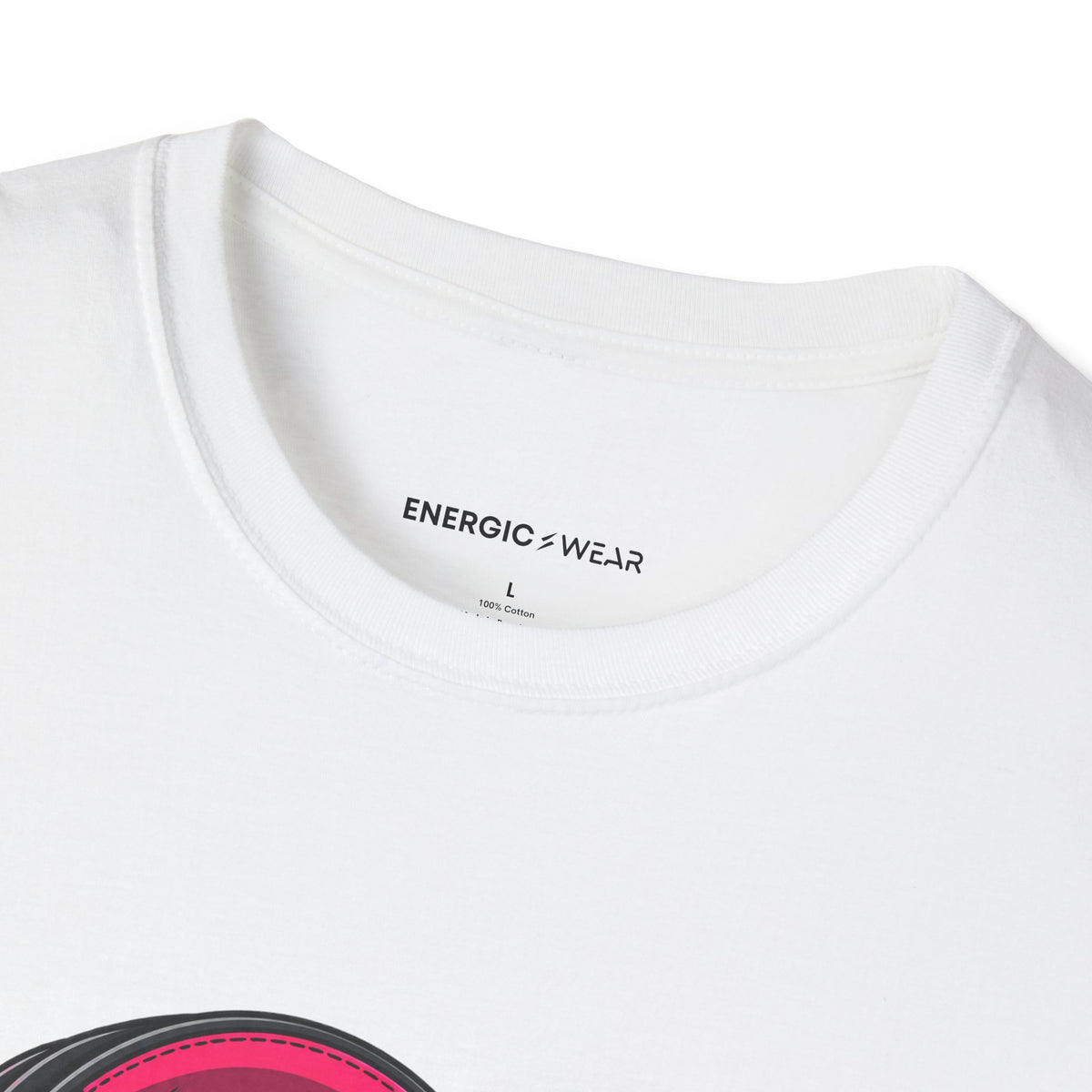 Graphic fitness T-shirt featuring the "She Has a Voice Behind the Microphone" design.