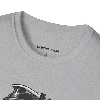 Graphic fitness T-shirt featuring the "My Shaker Lid Demands a Pre-Flight Check" design.
