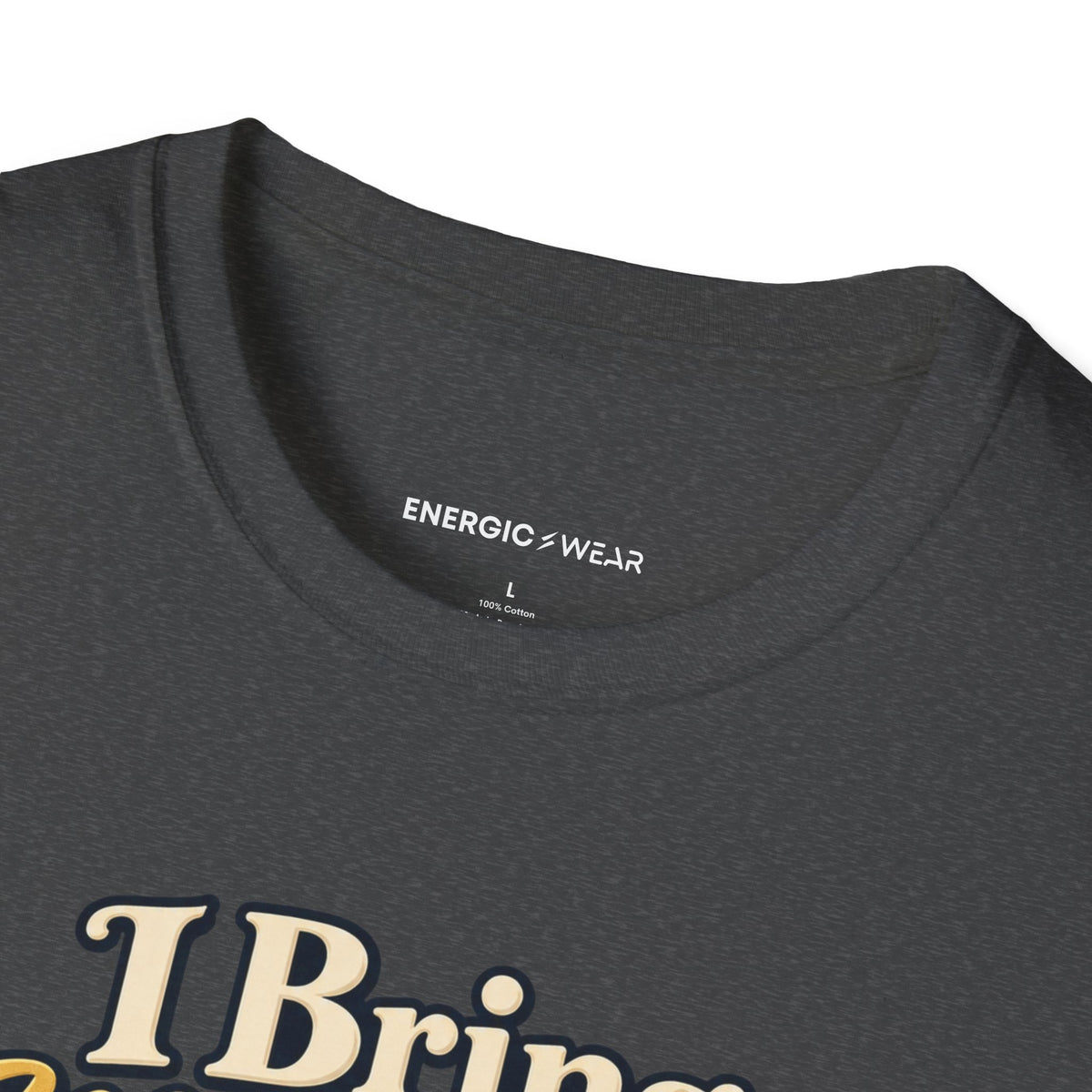 Graphic fitness T-shirt featuring the "I Bring My Nerves and Prayers to Training" design.