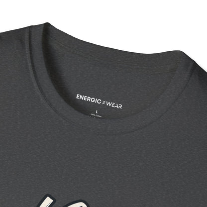 Graphic fitness T-shirt featuring the "I Can Train Hard and Walk Humbly" design.
