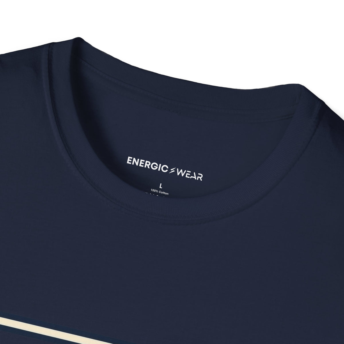 Graphic fitness T-shirt featuring the "Stretch Into the Space You Have" design.