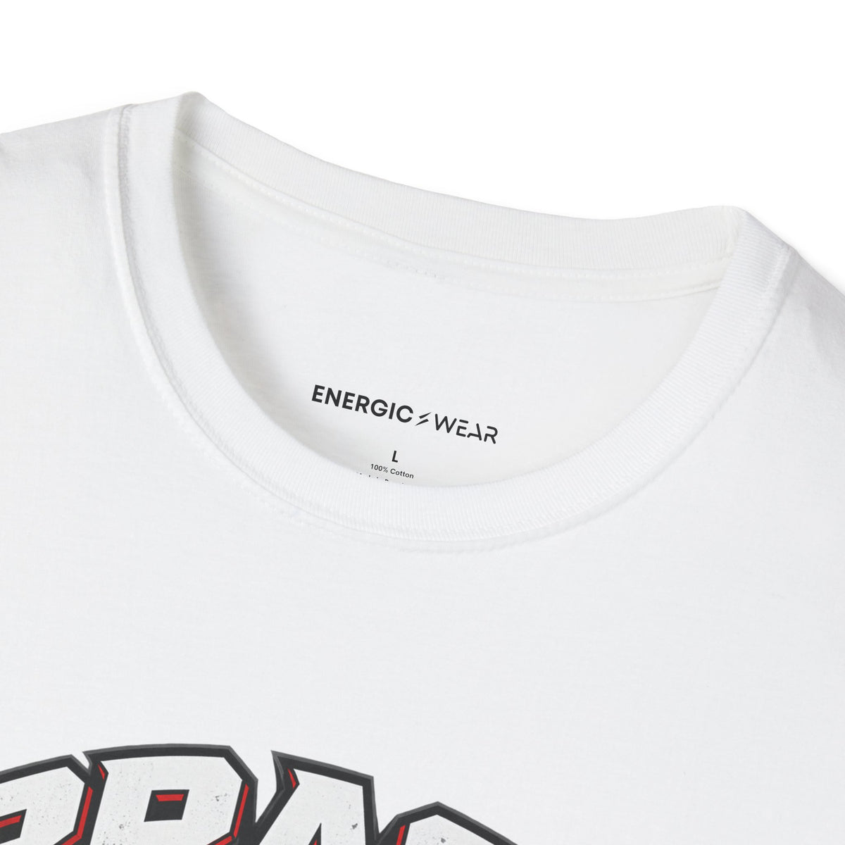 Graphic fitness T-shirt featuring the "Brace for the Work You Chose" design.