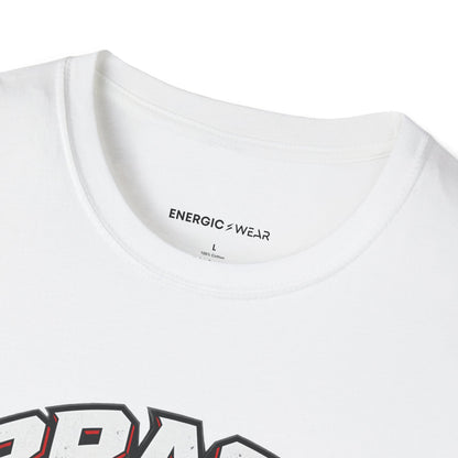 Graphic fitness T-shirt featuring the "Brace for the Work You Chose" design.