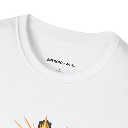 Graphic fitness T-shirt featuring the "Train for the Race Live for the Calling" design.