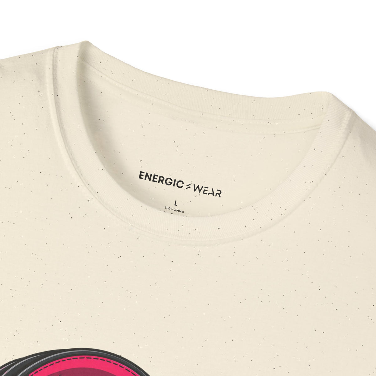 Graphic fitness T-shirt featuring the "She Has a Voice Behind the Microphone" design.