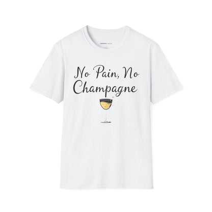 NO PAiN NO CHAMPAGNE! TShirt – Funny Fitness Tee