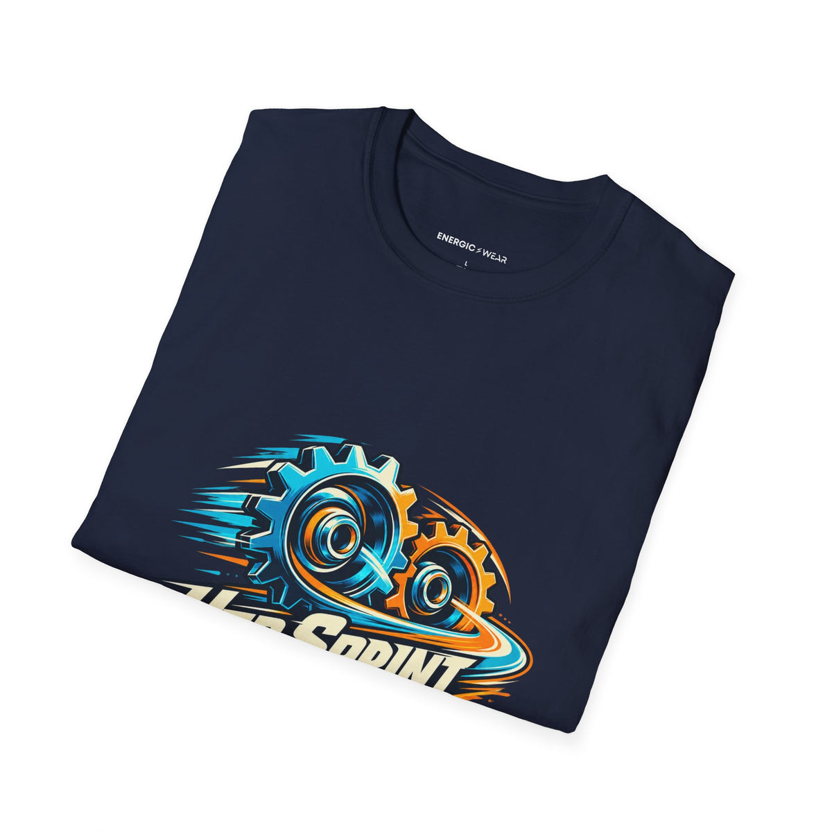 Graphic fitness T-shirt featuring the "Her Sprint Has a Second Gear" design.