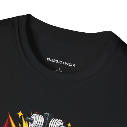 Graphic fitness T-shirt featuring the "Re-Racking Is My Plot Twist" design.