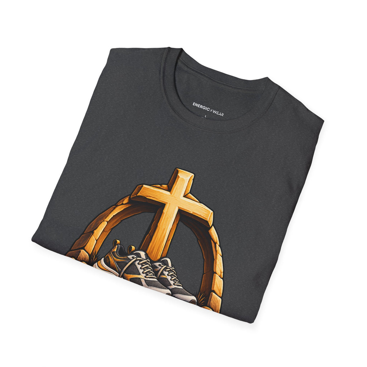Graphic fitness T-shirt featuring the "My Rest Is an Act of Trust" design.
