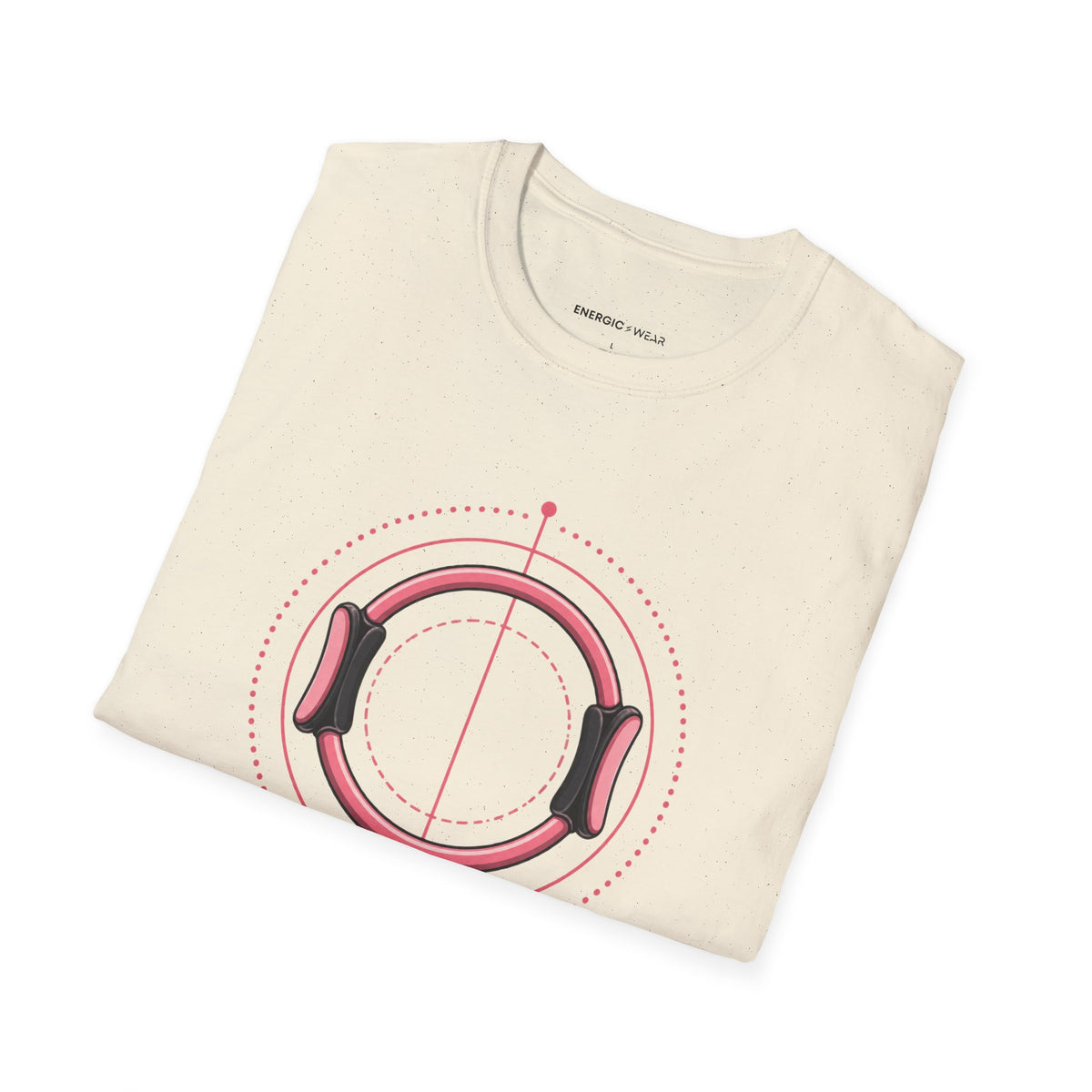 Graphic fitness T-shirt featuring the "Small Circles Serious Pilates" design.