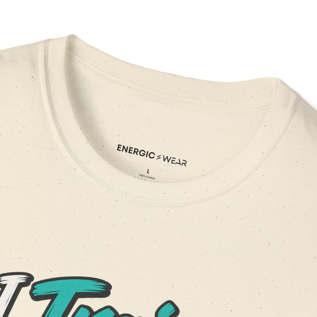 Graphic fitness T-shirt featuring the "I Train for My Own Yes" design.