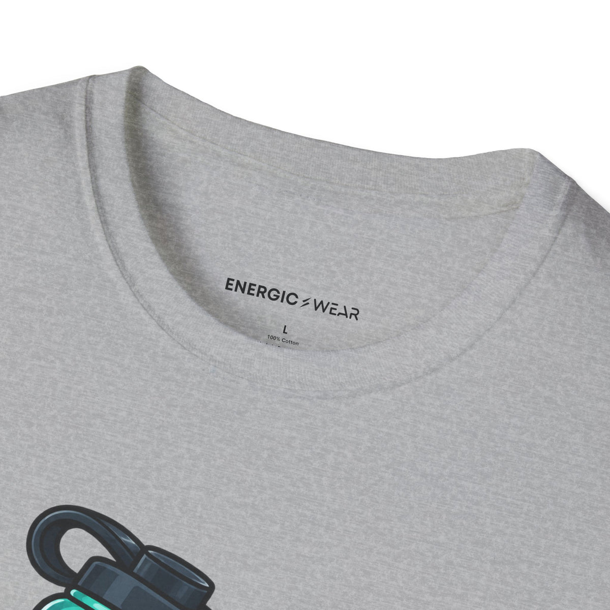Graphic fitness T-shirt featuring the "My Reusable Bottle Has a Full-Time Job" design.