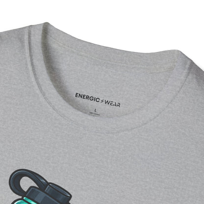 Graphic fitness T-shirt featuring the "My Reusable Bottle Has a Full-Time Job" design.