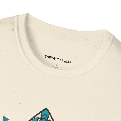 Graphic fitness T-shirt featuring the "My Leadership Wears Training Shoes" design.