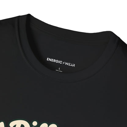 Graphic fitness T-shirt featuring the "A Different Route Can Refresh a Routine" design.