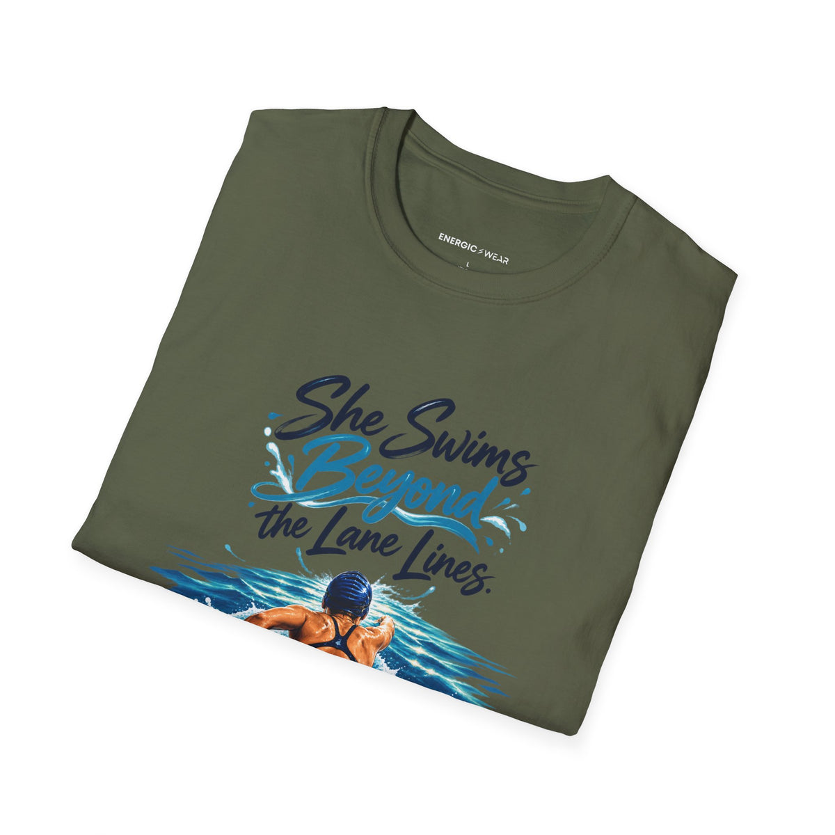She Swims Beyond the Lane Lines T-Shirt